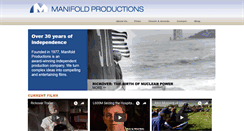Desktop Screenshot of manifoldproductions.com